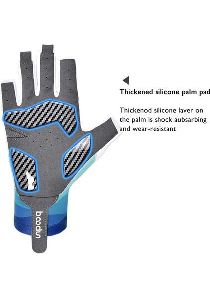 P101251 Yaz Açık Yarım Parmak Silikon Kayma Olmayan Balıkçı Eldivenler, Boyut: L (Siyah) (Yurt Dışından) fırsatları