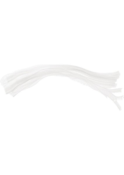 40 Adet Bebek Şeritleri Bebek Makyajı Için 20CM Diy Es Beyaz (Yurt Dışından)