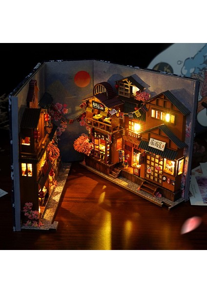 Ahşap Kitap Köşe Dollhouse Mobilya ile Japon Mağazası Arkadaşlar Için Yetişkinler (Yurt Dışından)