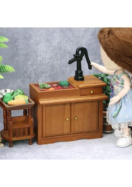 Dollhouse Minyatür Lavabo Kabini Taklit Oyuncak Bjd Bebek Dekoru Erken Öğrenme (Yurt Dışından)