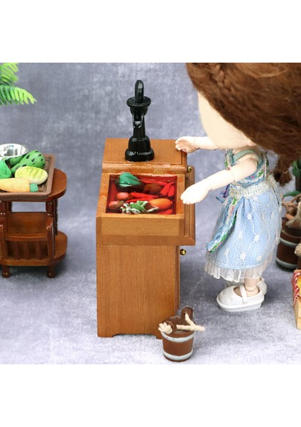 Dollhouse Minyatür Lavabo Kabini Taklit Oyuncak Bjd Bebek Dekoru Erken Öğrenme (Yurt Dışından)