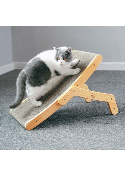 Dikey Oluklu Kedi Çizik Kartı Öğütme Pençe Oyuncağı (Birincil Renk)