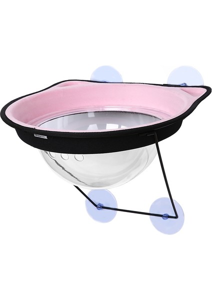 W212 Uzay Kapsülü Emme-Çukur Kedi Kedi Penceresi Pencere Güneş Masası Pet Hammock (Pembe)
