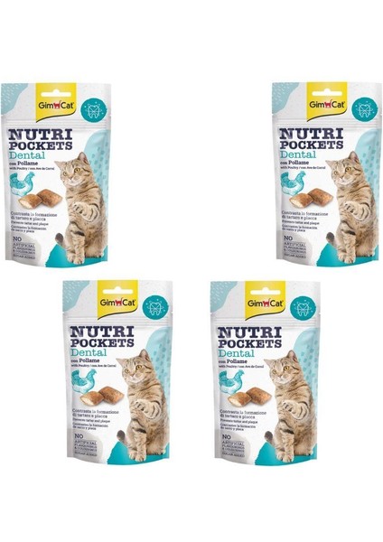 Nutripockets Kedi Ödülü Dental 60 gr x 4 Adet
