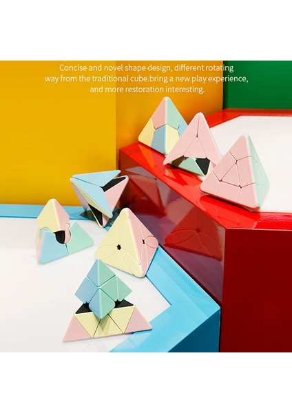 Geometrik Şekilli Rubik Küp - Çok Renkli (Yurt Dışından)