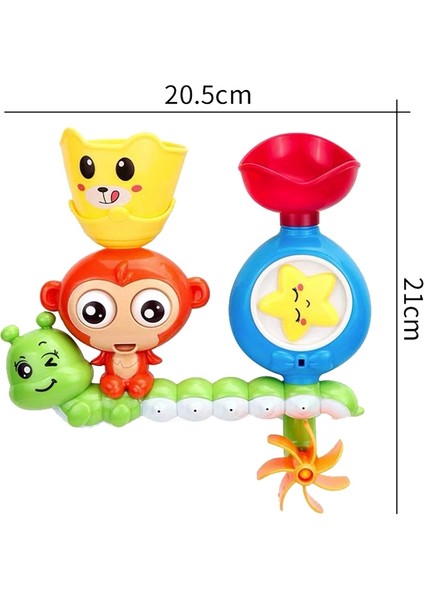 Maymun Şeklindeki Su Çarkı Bebek Su Oyuncakları (ZR9275092) (Yurt Dışından)