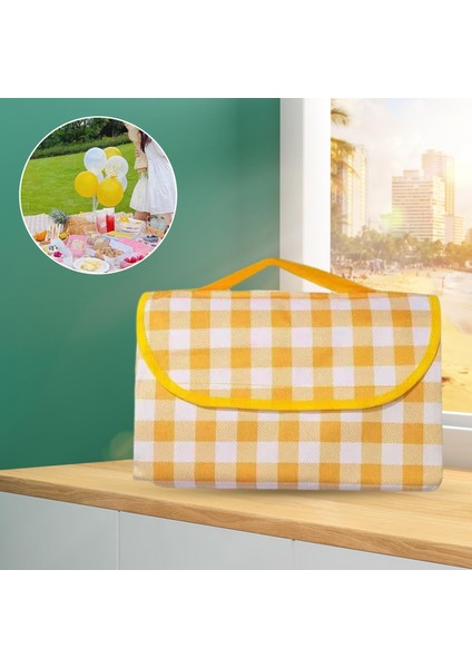 200X200CM Piknik Battaniye Su Geçirmez Büyük Açık Kamp Katlanır Sarı (Yurt Dışından) fırsatları