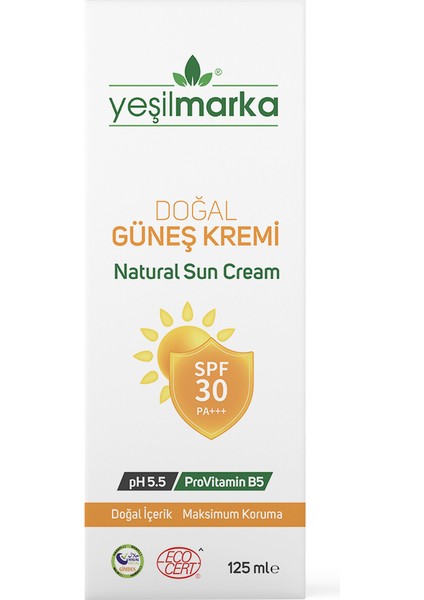 Doğal Güneş Kremi - 30 SPF