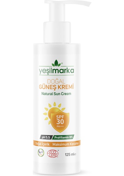 Doğal Güneş Kremi - 30 SPF