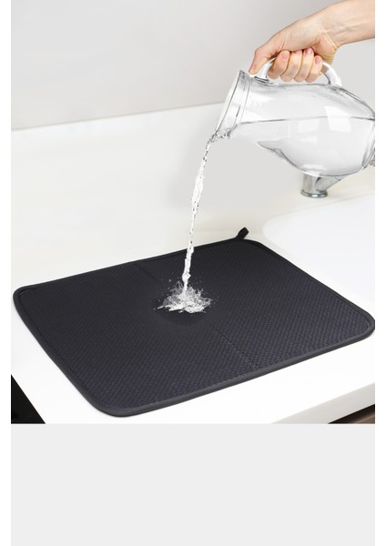 Bulaşık Kurutma Matı, Mikrofiber Bulaşık Kurutma Örtüsü, Tezgah Üstü Bulaşık Matı, 3 Lü Mutfak Seti
