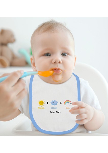 Kids Kişiye Özel Mavi Bebek Mama Önlüğü - Model 70 fiyatları