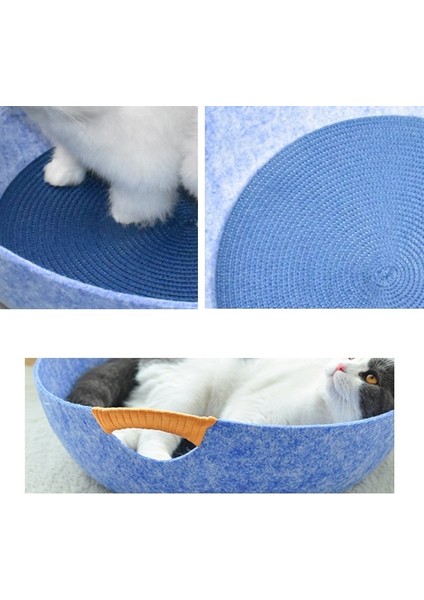 Four Seasons Universal Feel Nest Nest Için Yuva Kedi Yatağı Evcil Hayvan Malzemeleri (Mavi) modelleri