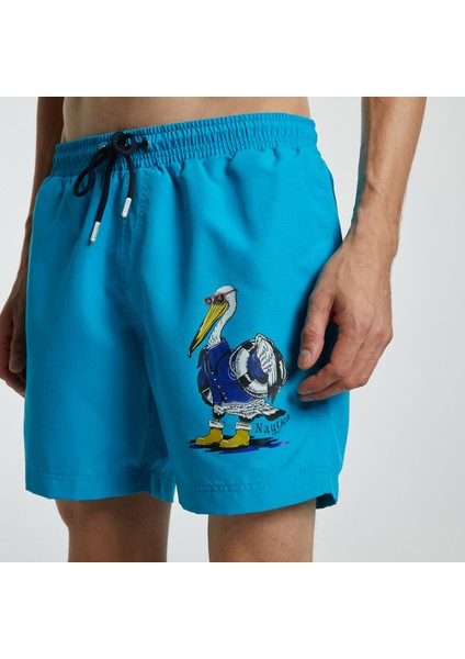 Erkek Yeşil Standart Fıt Şort Mayo T25406T.40F fırsatları