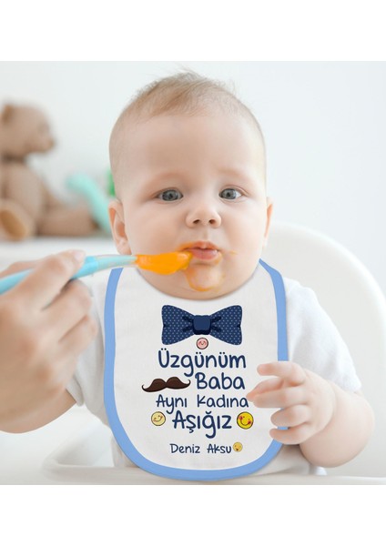 Kids Kişiye Özel Mavi Bebek Mama Önlüğü - Model 36 fiyatları