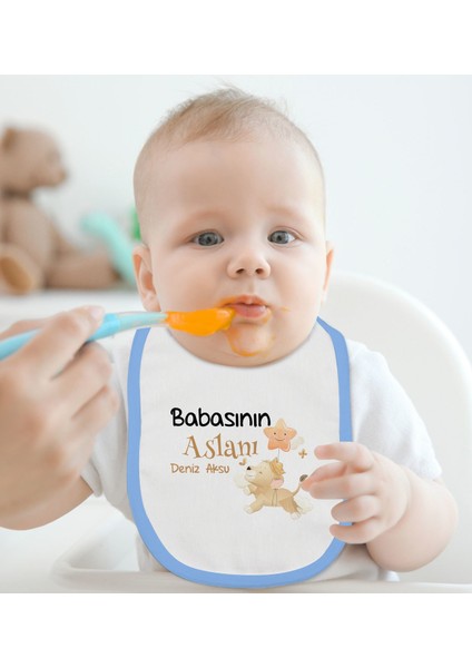 Kids Kişiye Özel Mavi Bebek Mama Önlüğü - Model 12 fiyatları