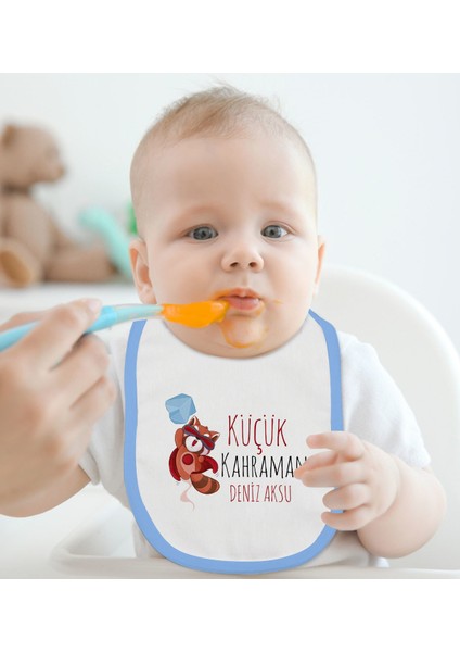 Kids Kişiye Özel Mavi Bebek Mama Önlüğü - Model 75 fiyatları