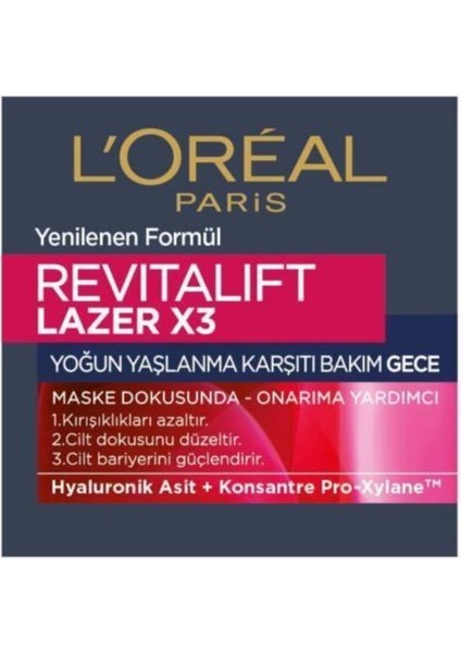 L'Oréal Paris Revitalift Lazer Gece Cilt Bakım Seti 36005224800822