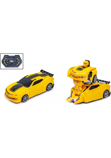 Oyuncak Uzaktan Kumandalı Pilli Robota Dönüşen Araba Full Fonksiyon 1/24
