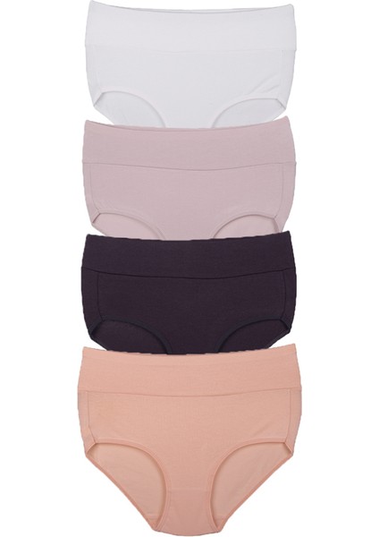 Yüksek Bel Toparlayıcı Pamuk 4 Lü Paket