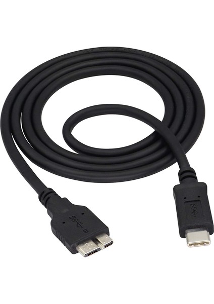 Type C - USB 3.0 Mikro B Kablo Type-C - 3.0 Micro Type C USB 3.1 To Mikro USB B Şarj ve Data Kablosu