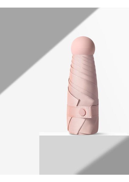 6 Kemikli Uv Korumalı Şemsiye - Pembe (Yurt Dışından)