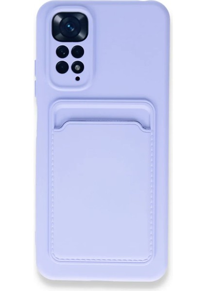 Xiaomi Redmi Note 11 Uyumlu Kılıf Kamera Lens Korumalı Kartvizitli Ince Silikon Kapak Cüzdan Renkli Yumuşak Soft Mat Yeni Tasarım