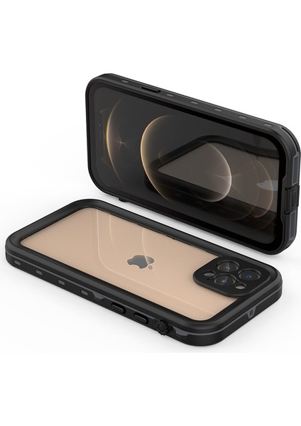 Apple iPhone 13 Pro Uyumlu Kılıf Su Toz Geçirmez 360 Derece Kaplar Armor Tank Waterproof Su Altı Korumalı Case