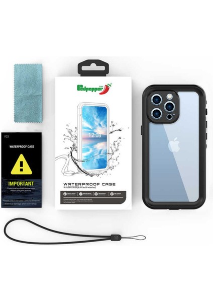 Apple iPhone 12 Pro Max Uyumlu Kılıf Su Toz Geçirmez 360 Derece Kaplar Armor Tank Waterproof Su Altı Korumalı Case
