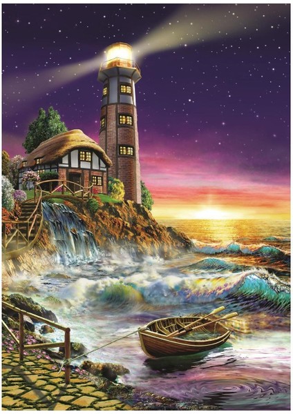 4210 Art Puzzle Deniz Fenerinden Günbatımı 500 Parça Puzzle