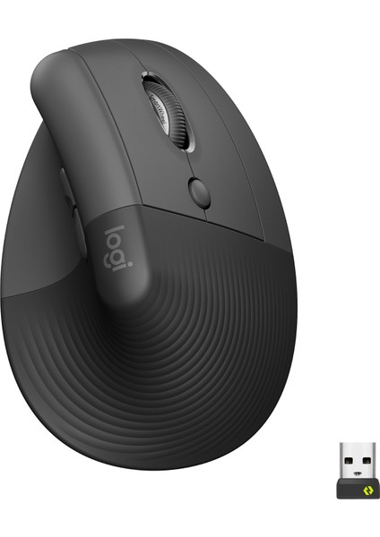 Lift Sessiz Kablosuz Ergonomik Dikey Mouse - Siyah