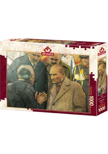 4589 Art Puzzle Atatürk ve Depremzede 1000 Parça Puzzle