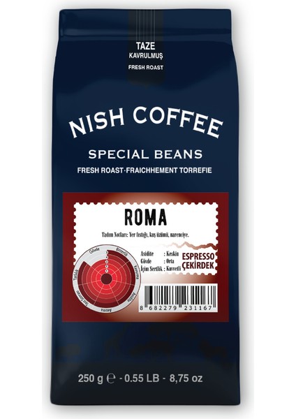 Nish Kahve Espresso Milano Kahve 250 gr