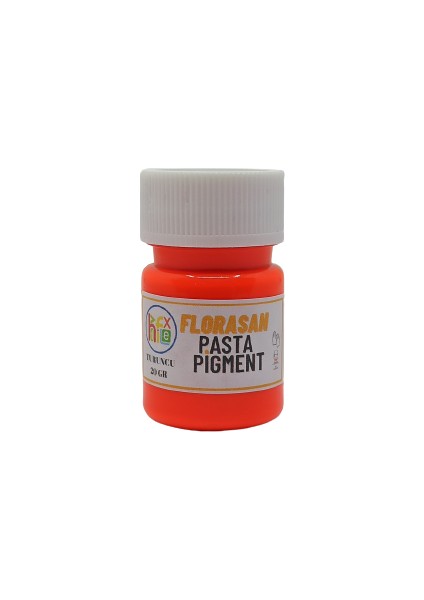Epoksi Reçine Florasan Pasta Pigment Neon Pigment Turuncu Renk 20 gr