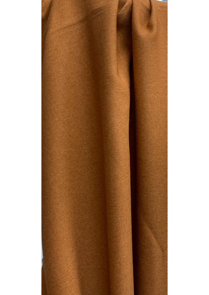 Natural Mat Keten Doğal Doku Üst Kalite 1x3 Pileli Kırışmaz Turuncu Renk Fon Perde fiyatları