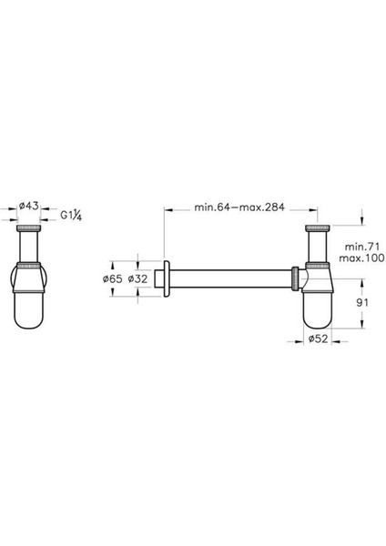A45150 - Punto Krom Sifon fiyatları