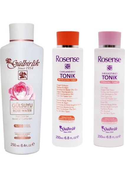 Sıkılaştırıcı Tonik + Canlandırıcı Tonik Alana Gülbirlik Gül Suyu Hediye