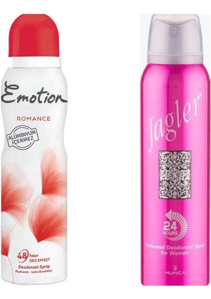 Romance 150 ml Deodorant +Jagler Klasik Bayan 150 ml Deodorant