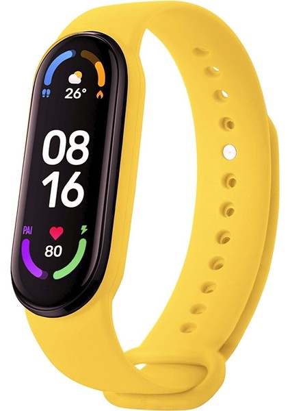 Xiaomi Mi Band 5 ve 6 Akıllı Bileklik Kordonu Antialerjik Silikon