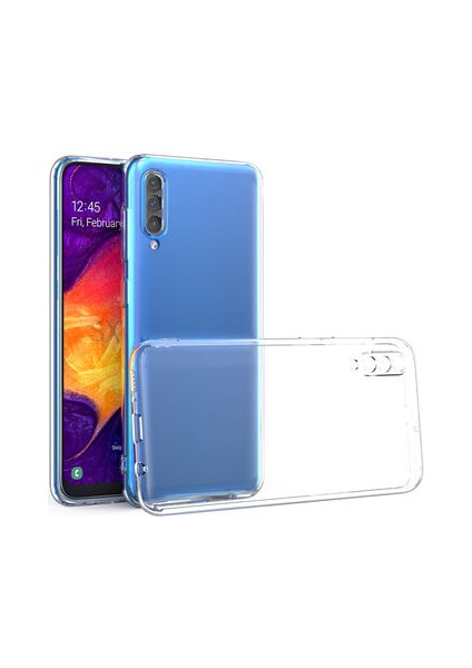 Samsung A50S Kılıf Şeffaf Silikon Kamera Korumalı 3D