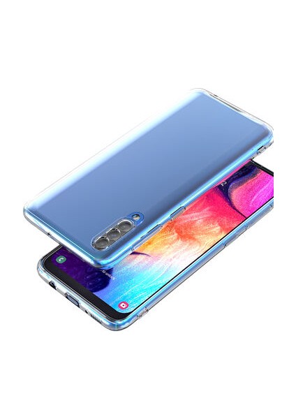 Samsung A50S Kılıf Şeffaf Silikon Kamera Korumalı 3D
