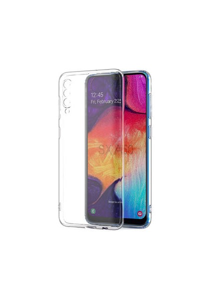Samsung A50S Kılıf Şeffaf Silikon Kamera Korumalı 3D