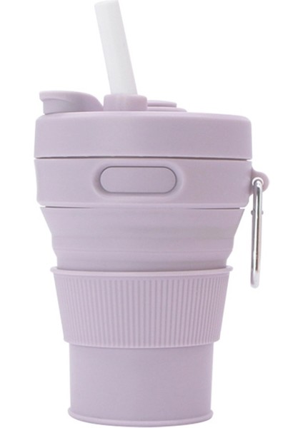 350ML Katlanabilir Taşınabilir Su Şisesi - Mor (Yurt Dışından)