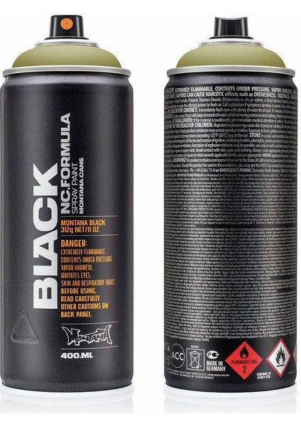 Montana Black Sprey Boya 400ML Boa BLK6625