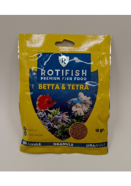 Rotipet Betta & Tetra Zarf Yem 15 gr