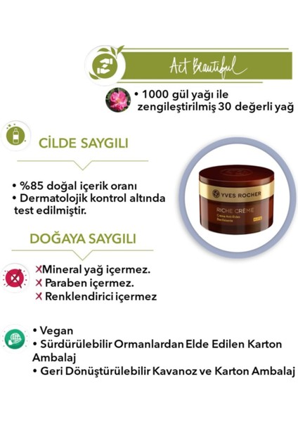 Riche Creme - Besleyici Yenileyici Gece KREMI-50ML