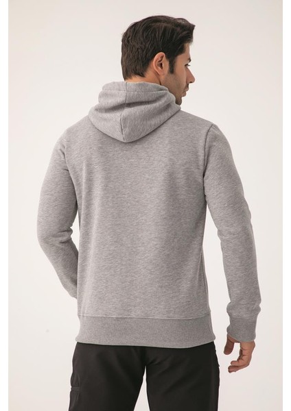 Erkek Sweatshirt Gri Sweatshirt 3 Iplik Kapüşonlu Sweatshirt Erkek fiyatları