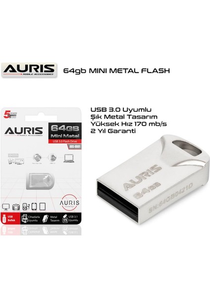 64GB USB 3.0 Mini Metal Flash Bellek modelleri
