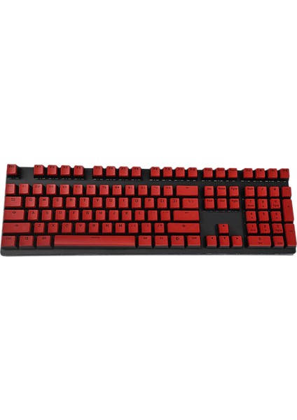 Pbt Puding Keycap Kiraz Mx Mekanik Klavye Kırmızı - Siyah (Yurt Dışından)