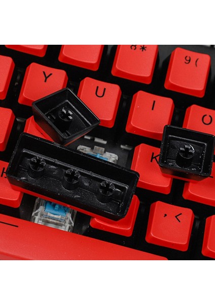 Pbt Puding Keycap Kiraz Mx Mekanik Klavye Kırmızı - Siyah (Yurt Dışından)