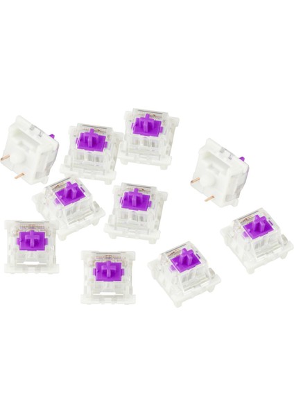 10 Adet Mekanik Klavye Anahtarı Rgb LED Smd Gaming Klavye Acemi Mor (Yurt Dışından)